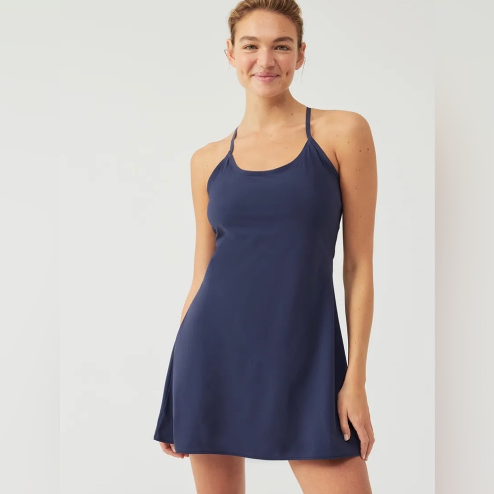 Outdoor Voices Exercise Dress in Navy